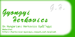 gyongyi herkovics business card